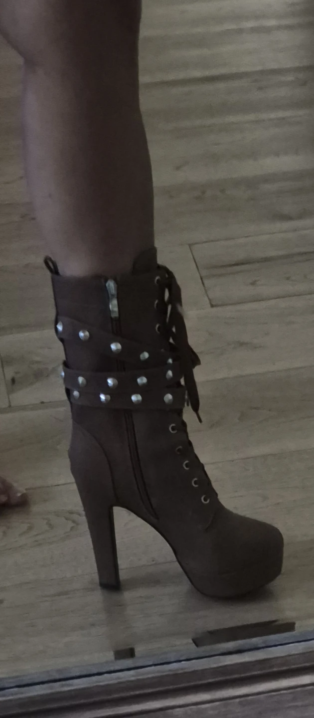 Brown new platform ankle boots - photo 3