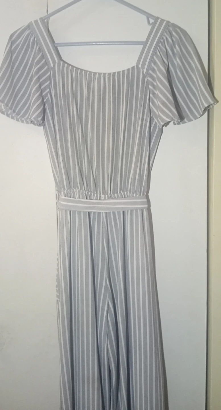 Monteau Los Angeles Striped Jumpsuit Size S - photo 4