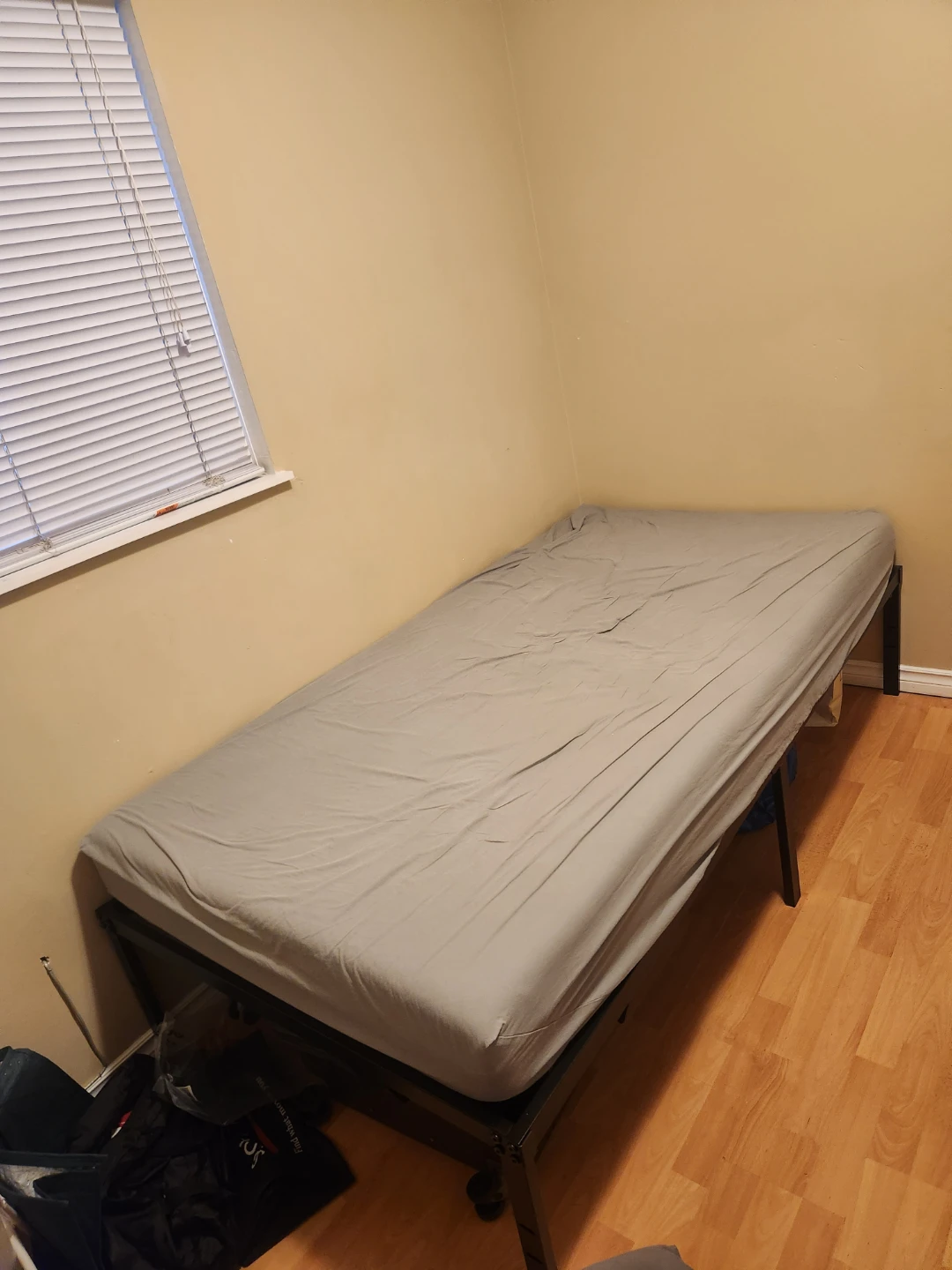 Twin Size Black Metal Bed Frame