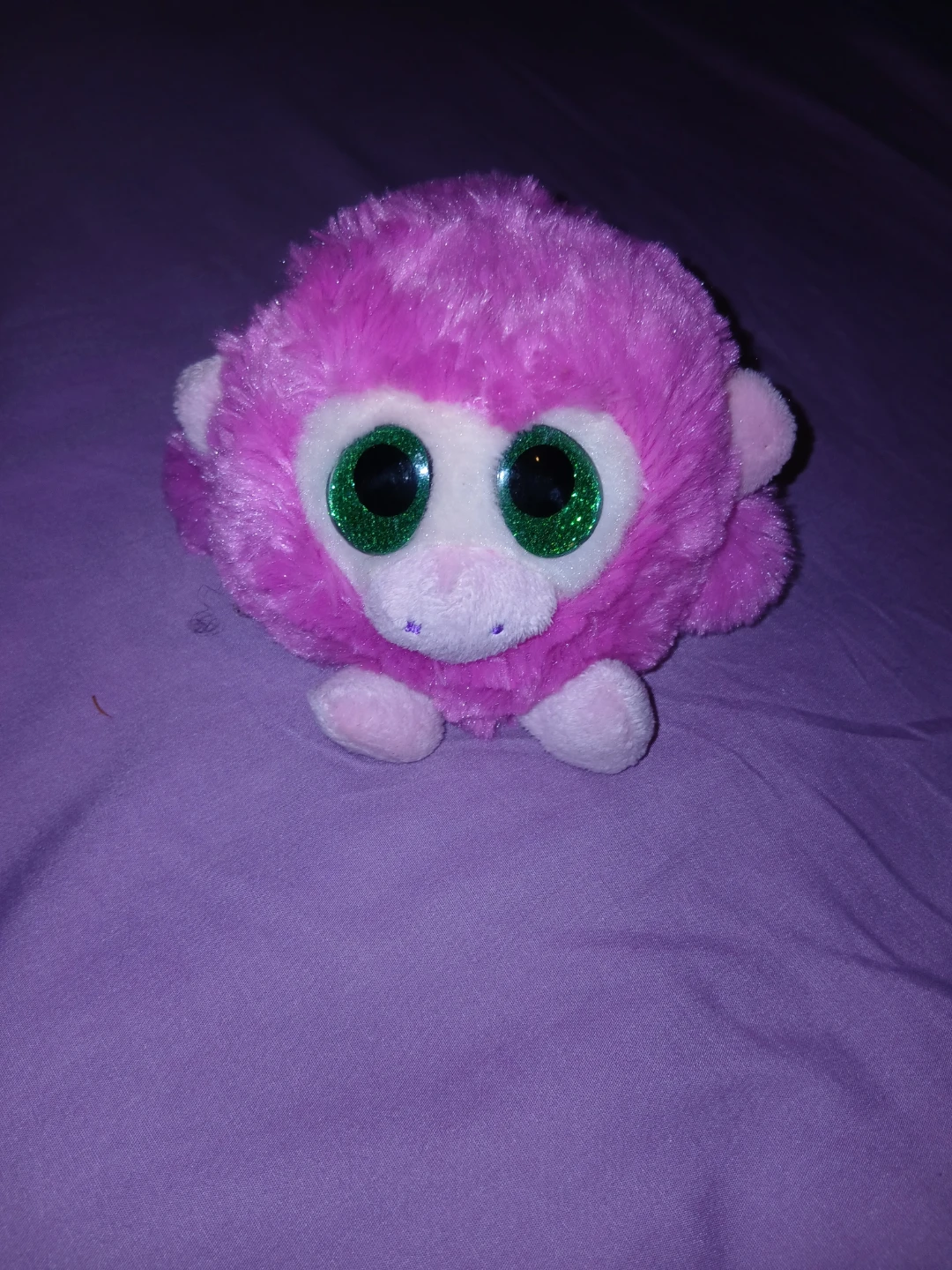 Ty Beanie Boos Pink Monkey Plush