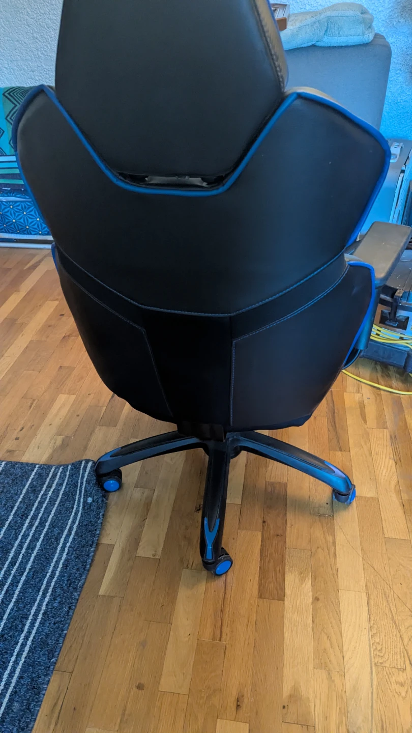 Black and Blue Gaming Chair - photo 3
