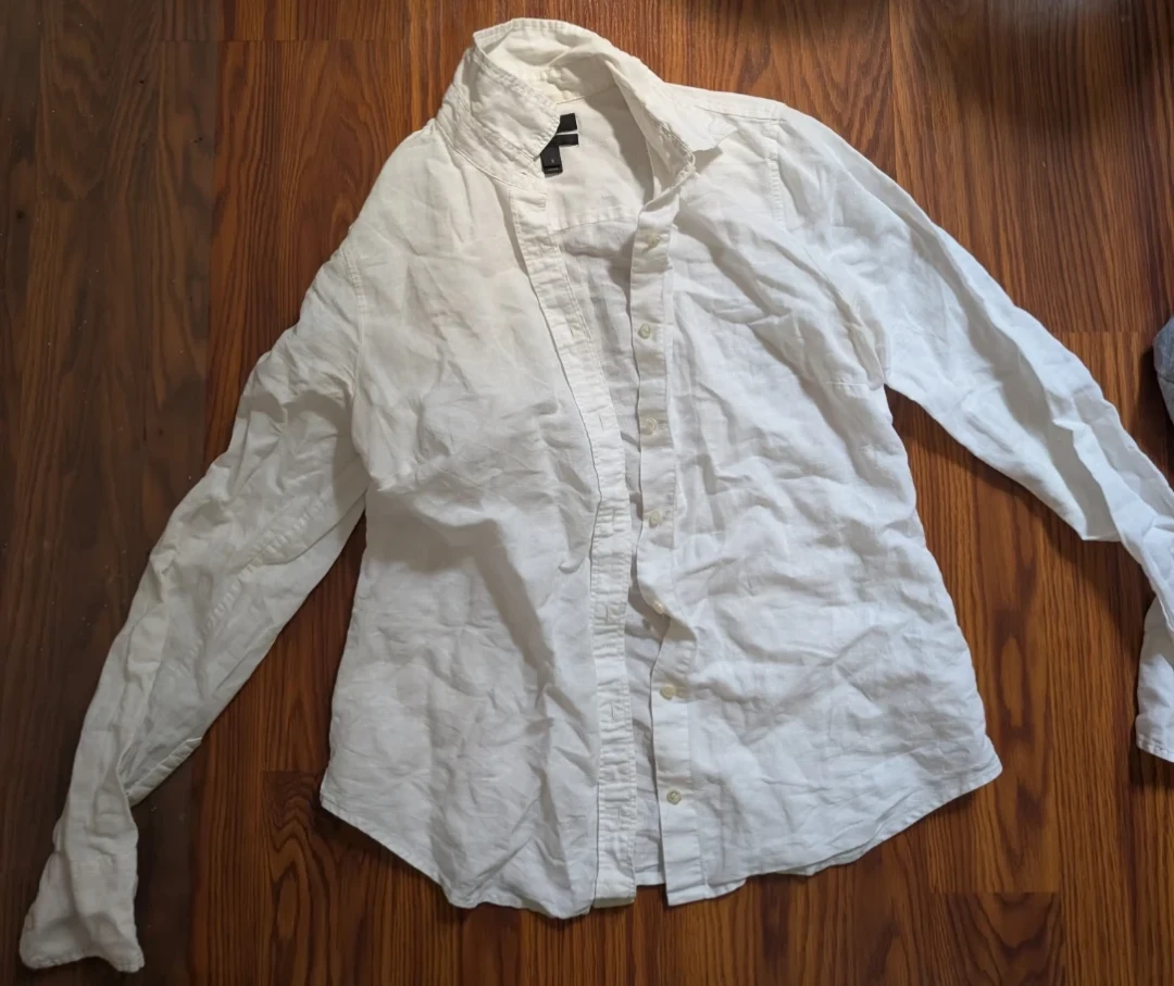 J.Crew White Button-Down Shirt Size 2 - photo 2