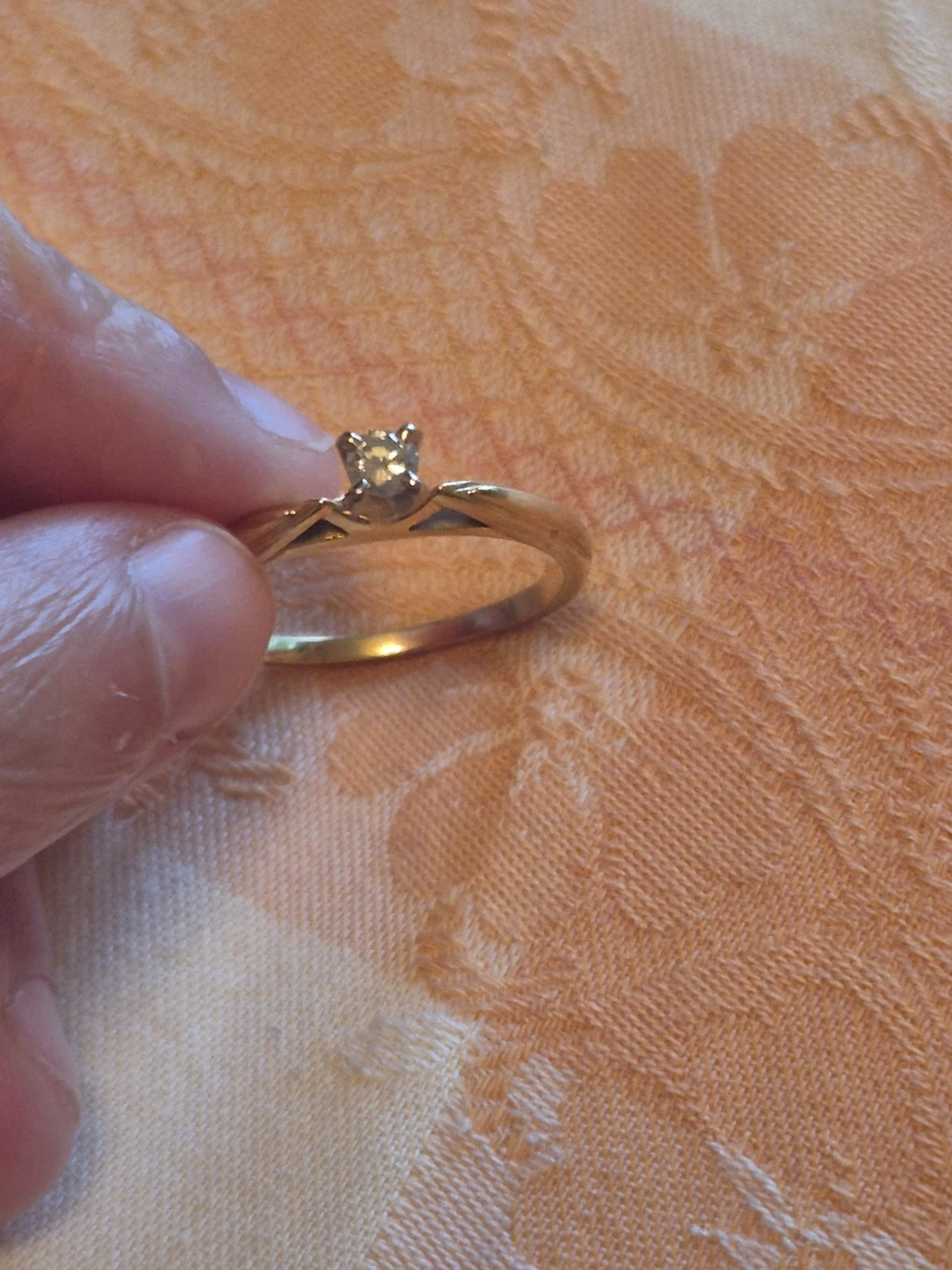 Two 14K Gold Diamond Rings - photo 3