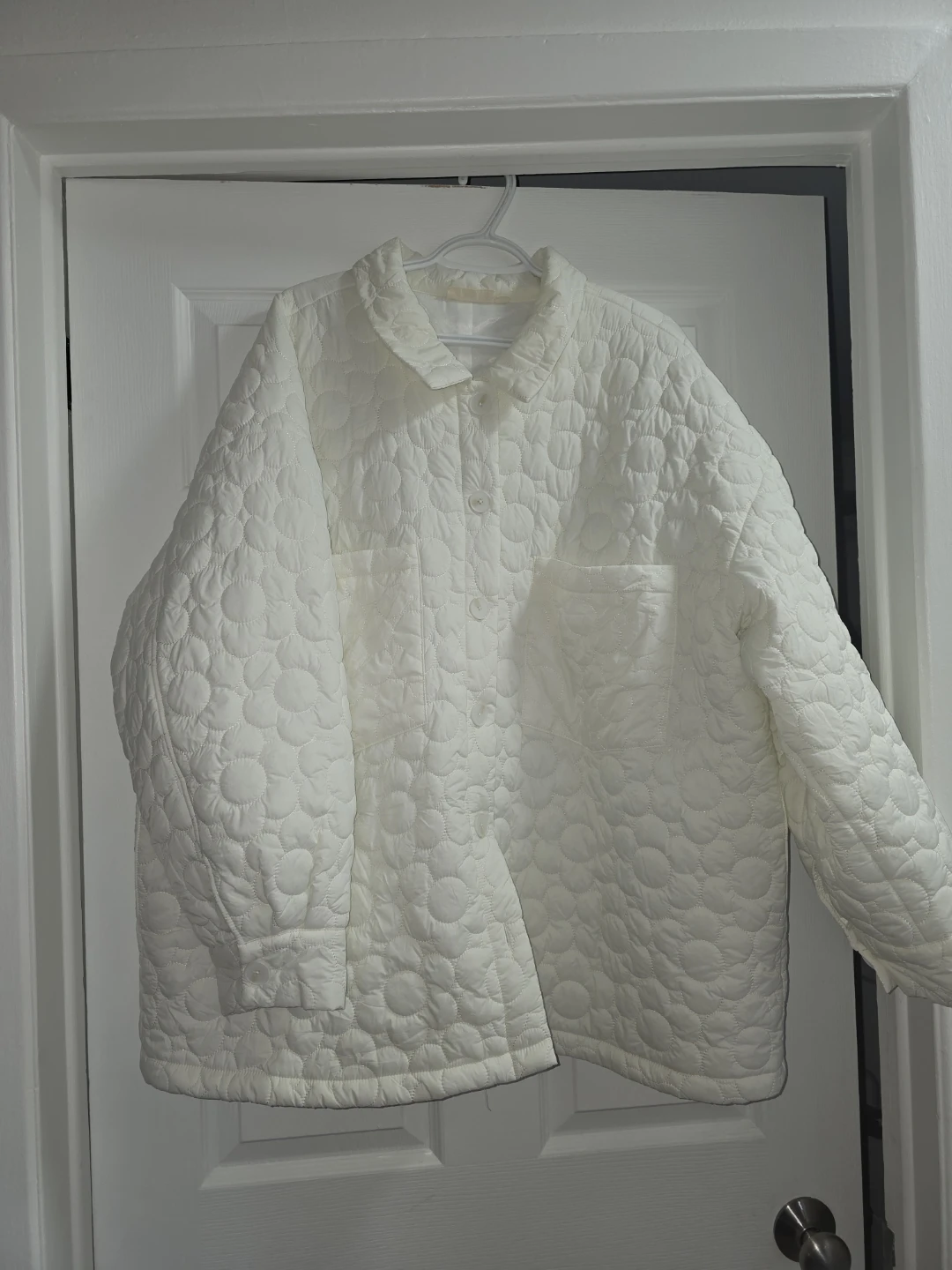 Manteau matelassé blanc