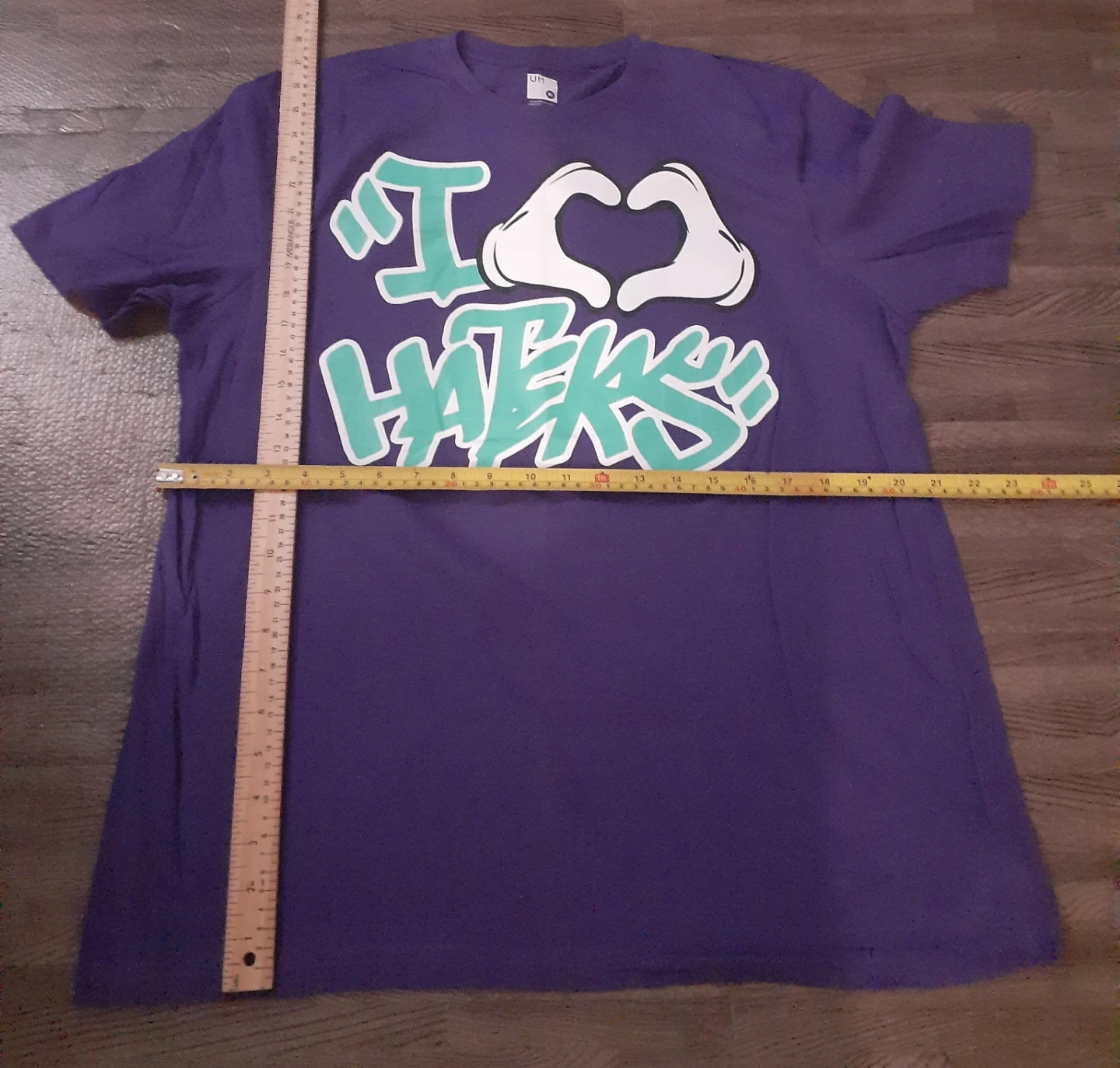 UH Purple I Heart Haters T-Shirt - Size XL