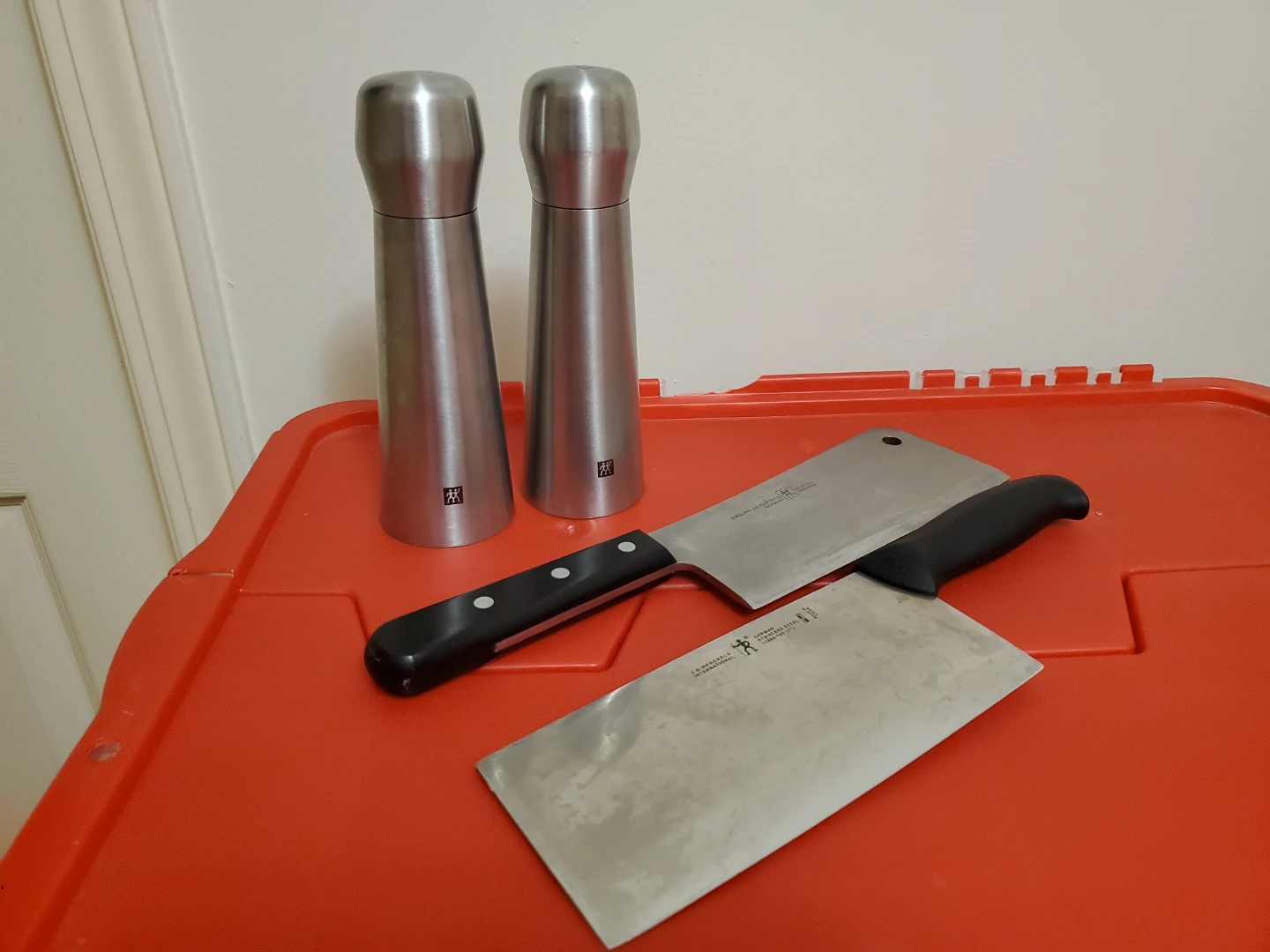 Zwilling and J.A. Henckels Knife and Shaker Set