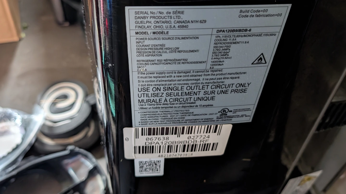 Danby 12000 BTU Portable Air Conditioner - photo 5