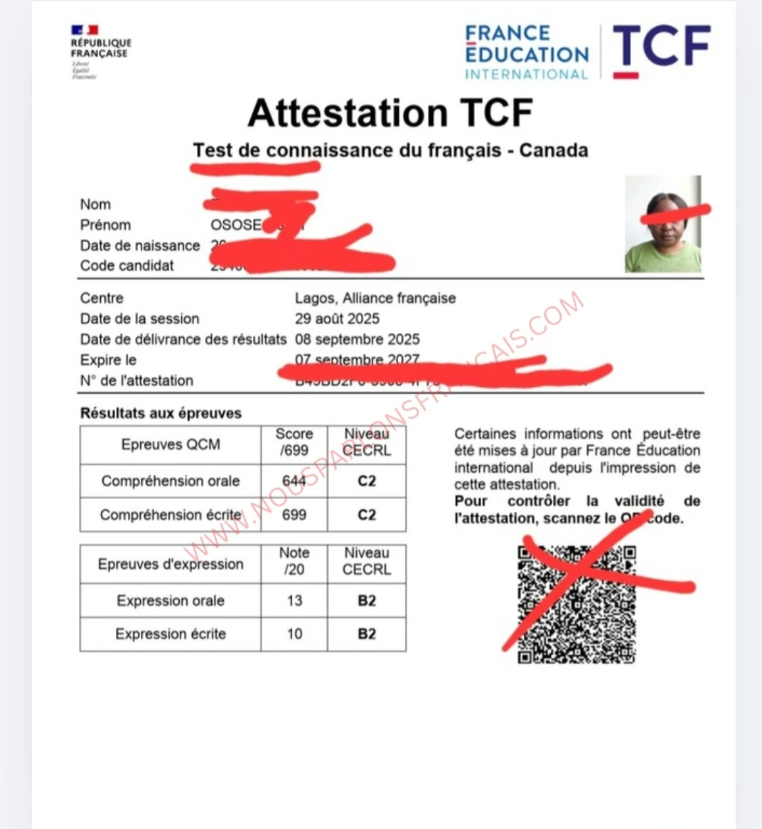 TEF / TCF French Class - photo 3