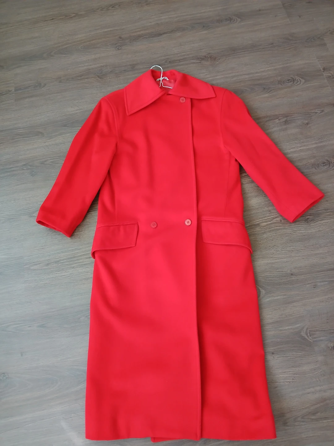 Gianni Versace Red Wool Coat