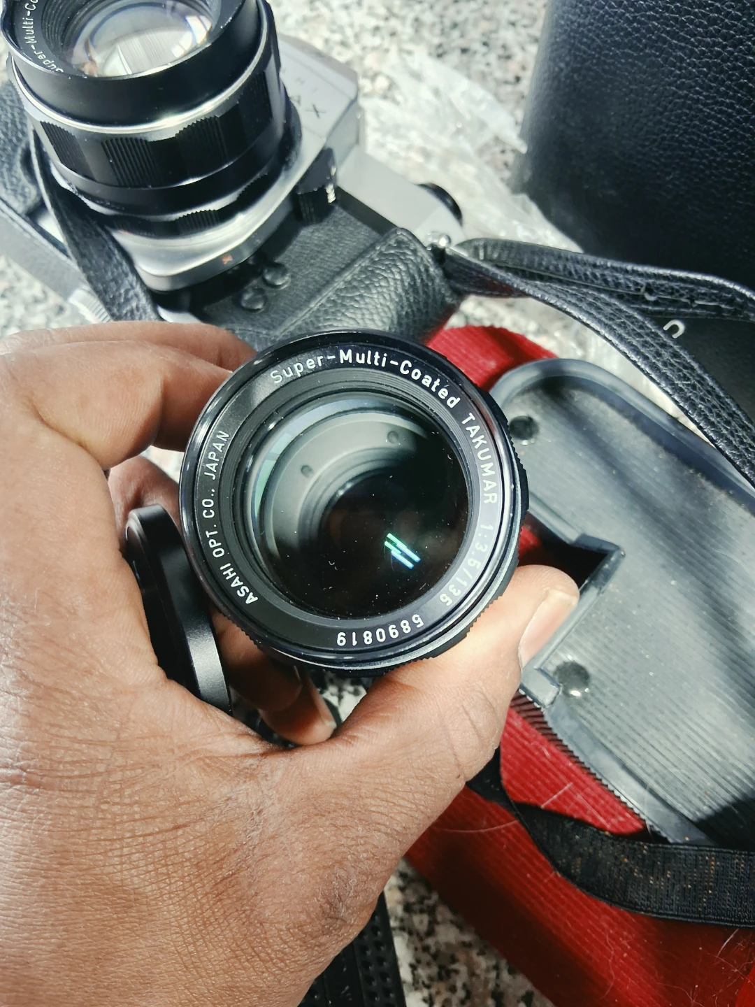 Asahi Pentax Spotmatic II with Two Lenses - photo 3