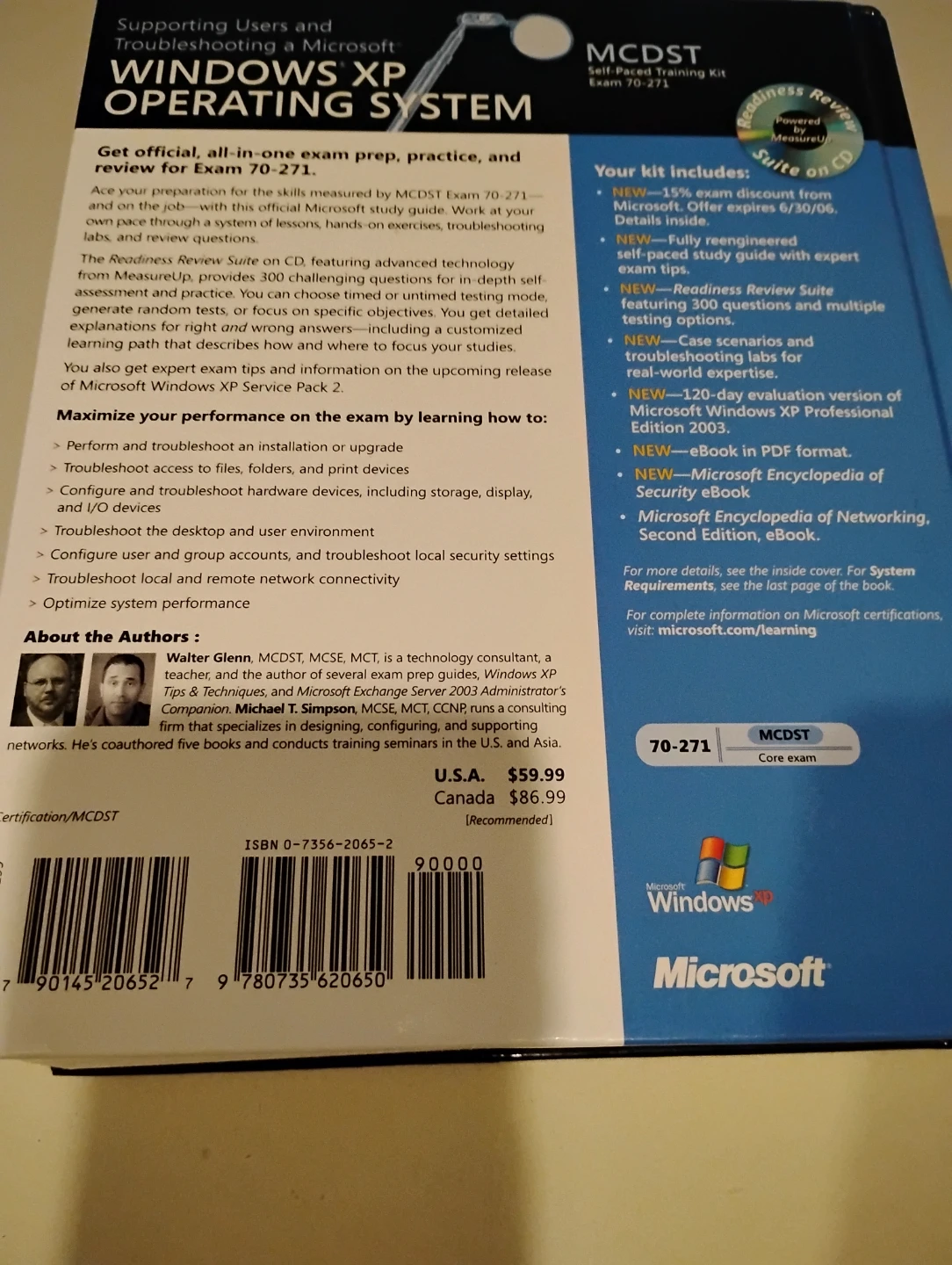 Microsoft Windows XP Operating System Training Kit Exam 70-271 - photo 3