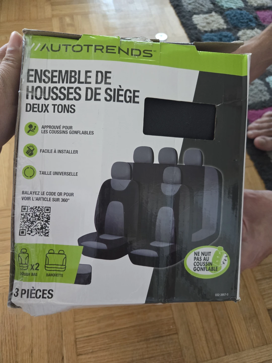 AutoTrends Two-Tone Seat Cover Kit