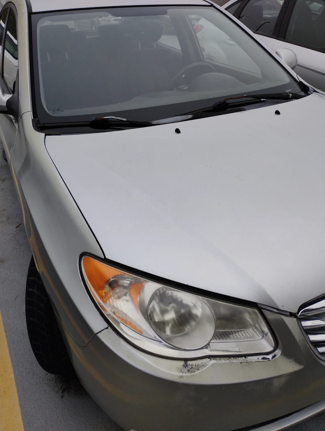 Silver Hyundai Elantra Sedan