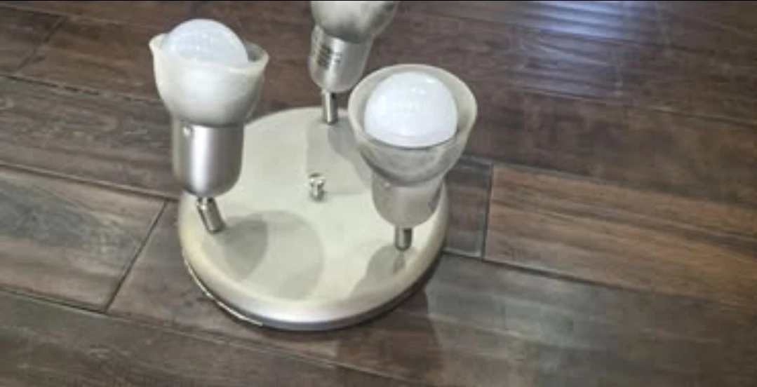 Brushed Nickel 3-Light Ceiling Fixture