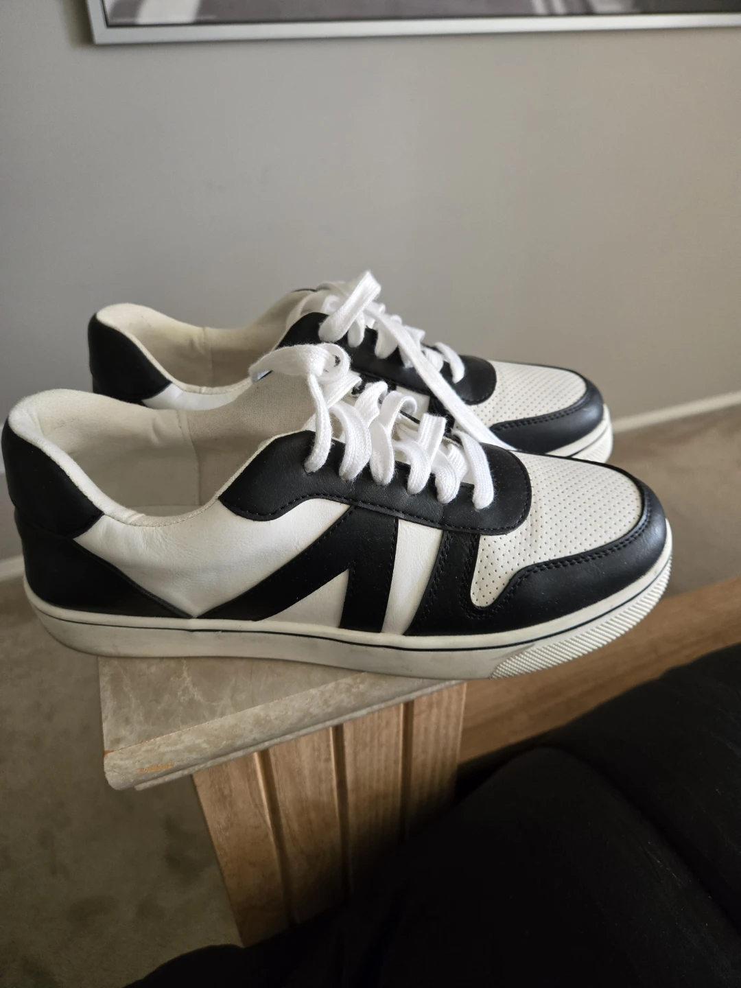 Black and White casual shoe