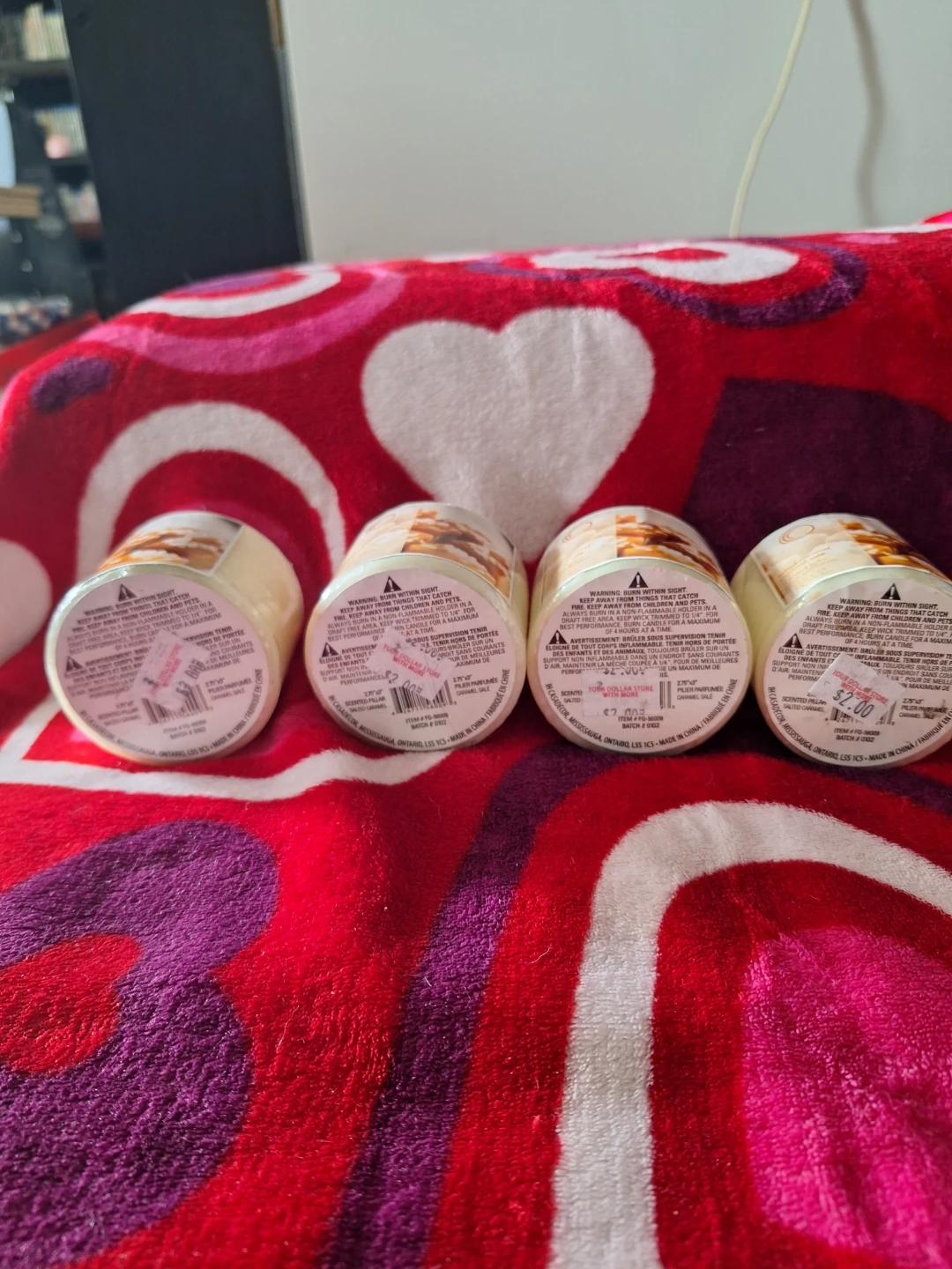 Set of 4 Salted Caramel Scented Pillar Candles - photo 2