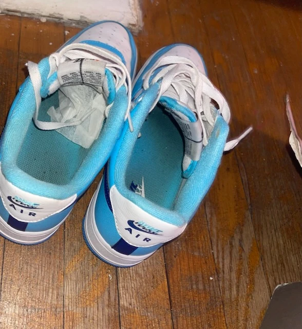Nike Air Force 1 Low Blue and White - photo 4