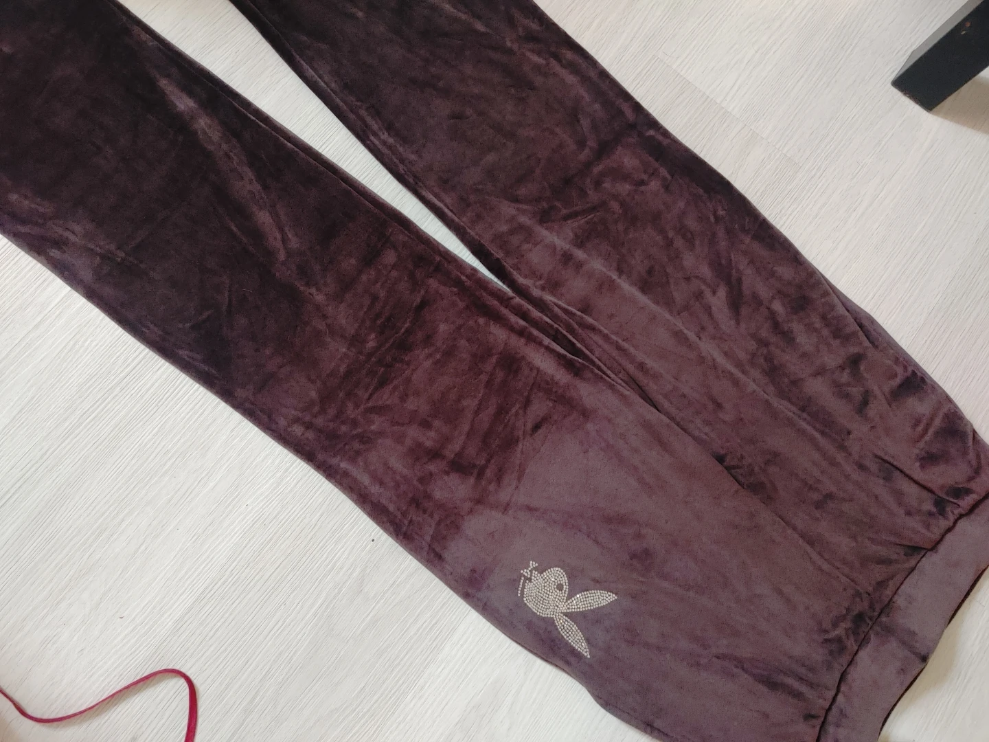 Playboy Velour Pants Brown - photo 3