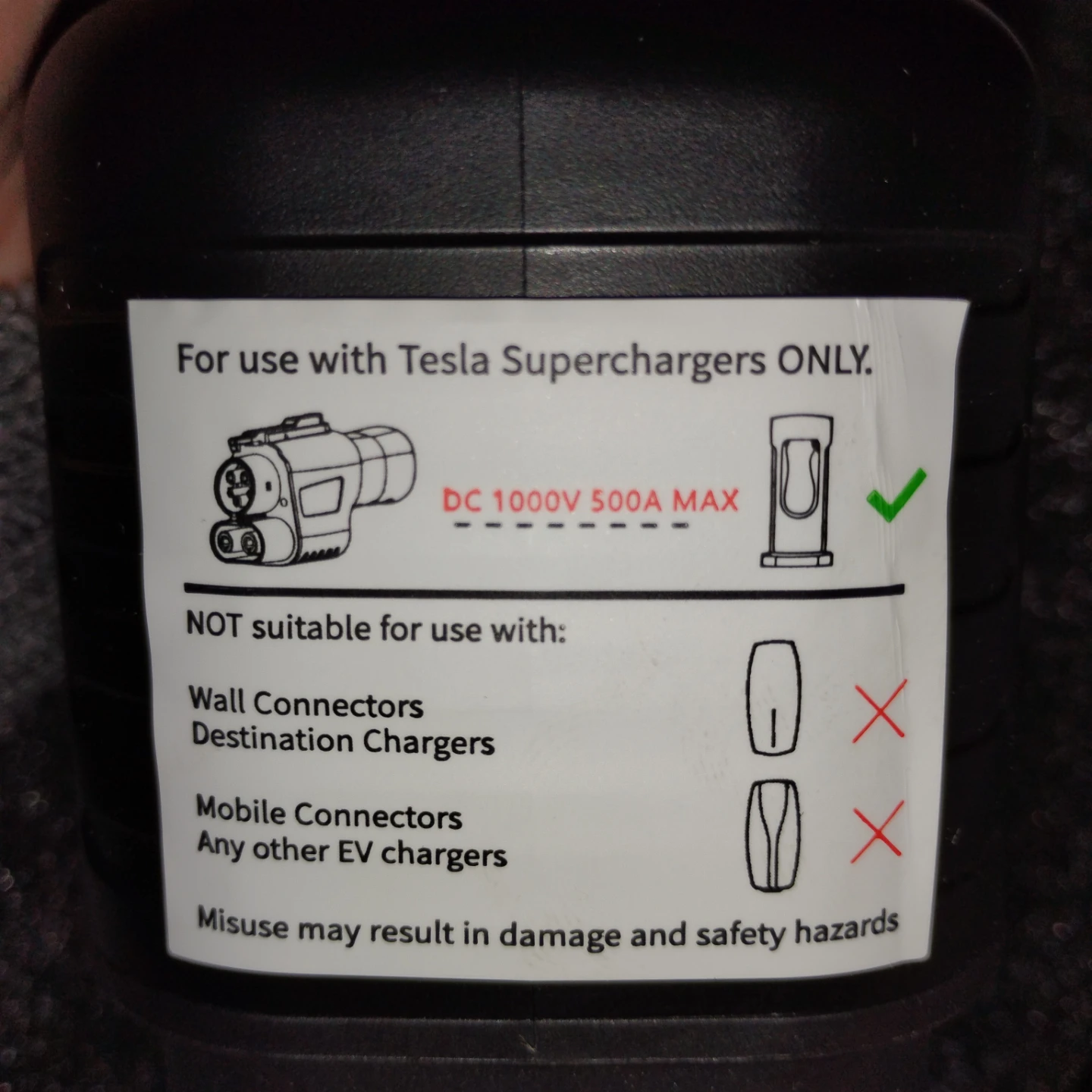 Tesla to CCS1 Charging Adapter - photo 2