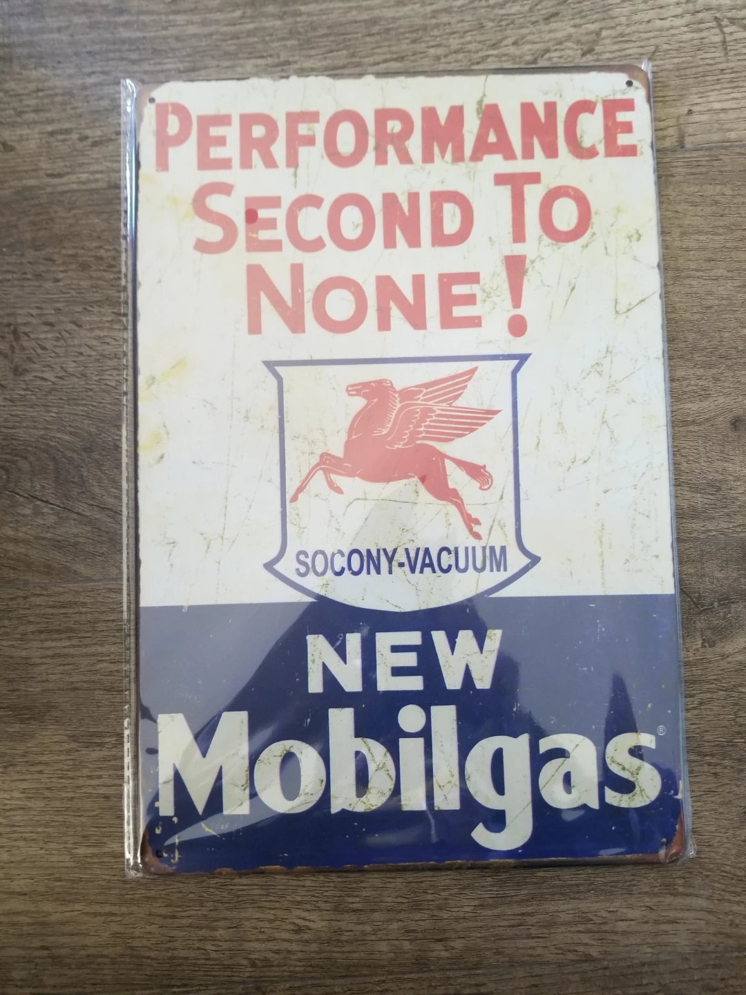 Vintage Mobilgas Tin Sign Brand New