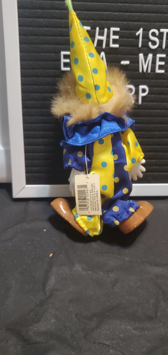 Porcelain Clown Doll - photo 2