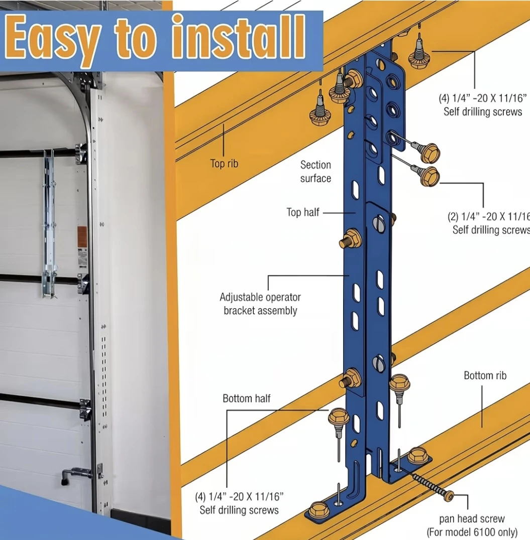 NEW Adjustable Garage Door Reinforcement Bracket - photo 3