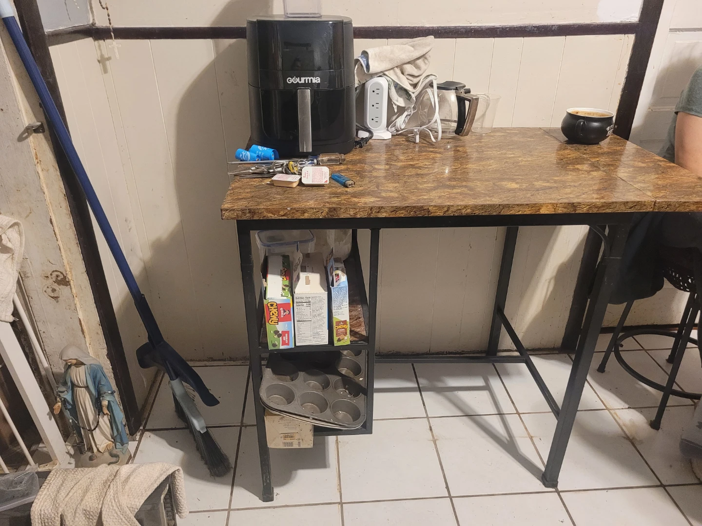 Kitchen Table with Shelving
