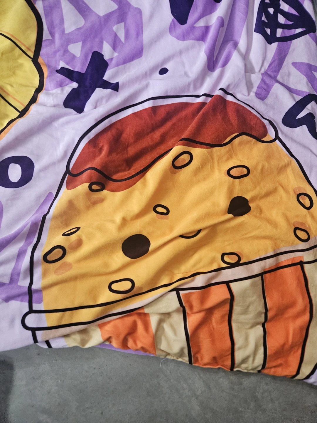 Squishmallows Food Pattern Fleece Throw