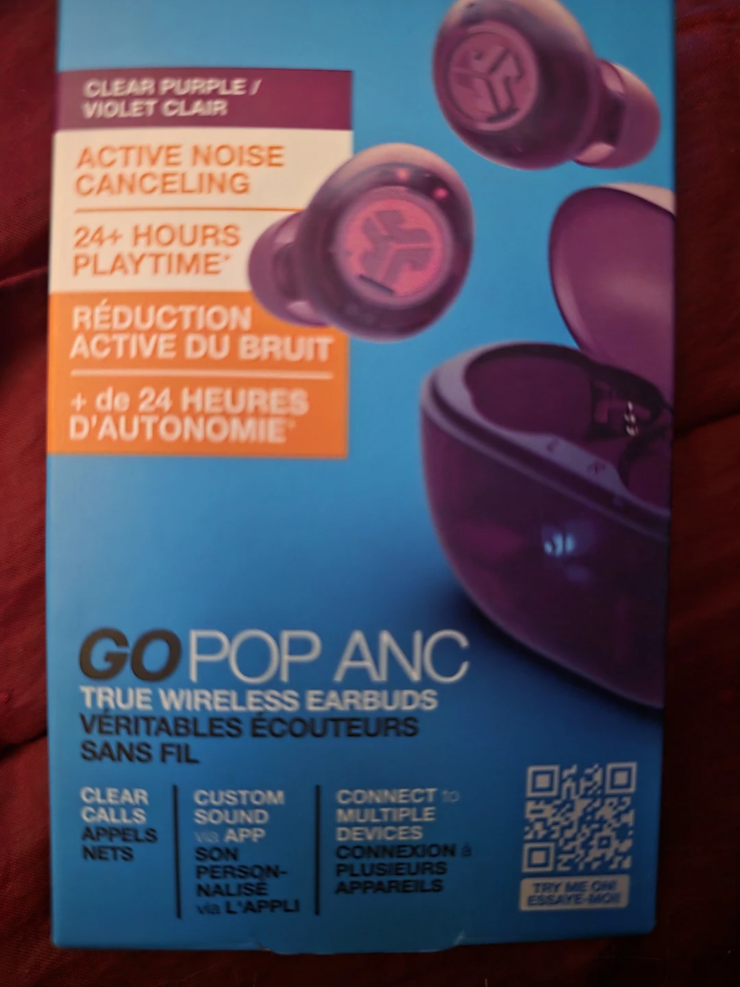 JLab Go Pop ANC Wireless Earbuds