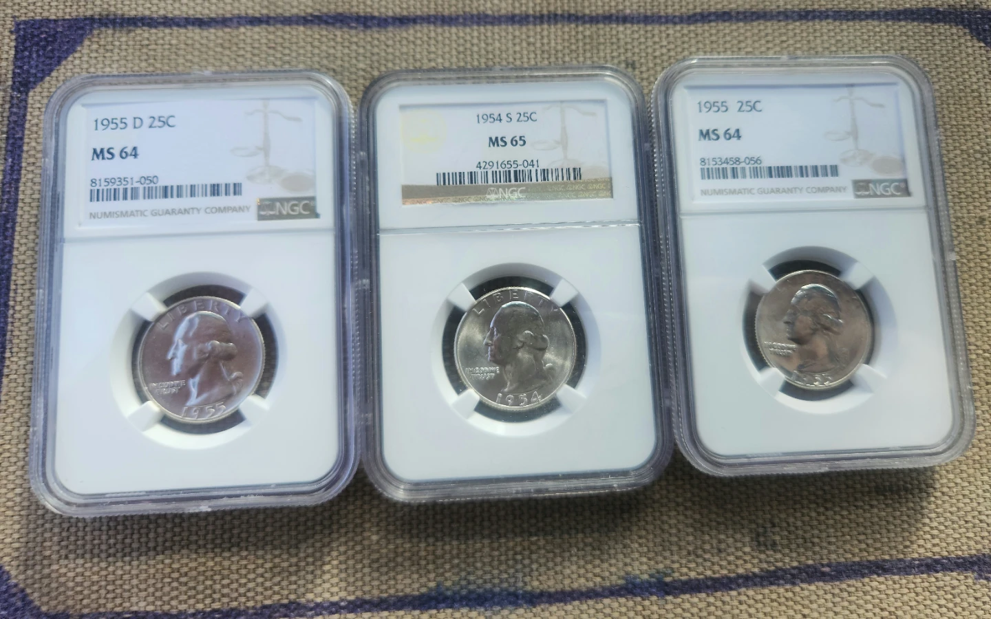 Collection of 20 ngc graded silver quarters and half 90% silver - photo 3