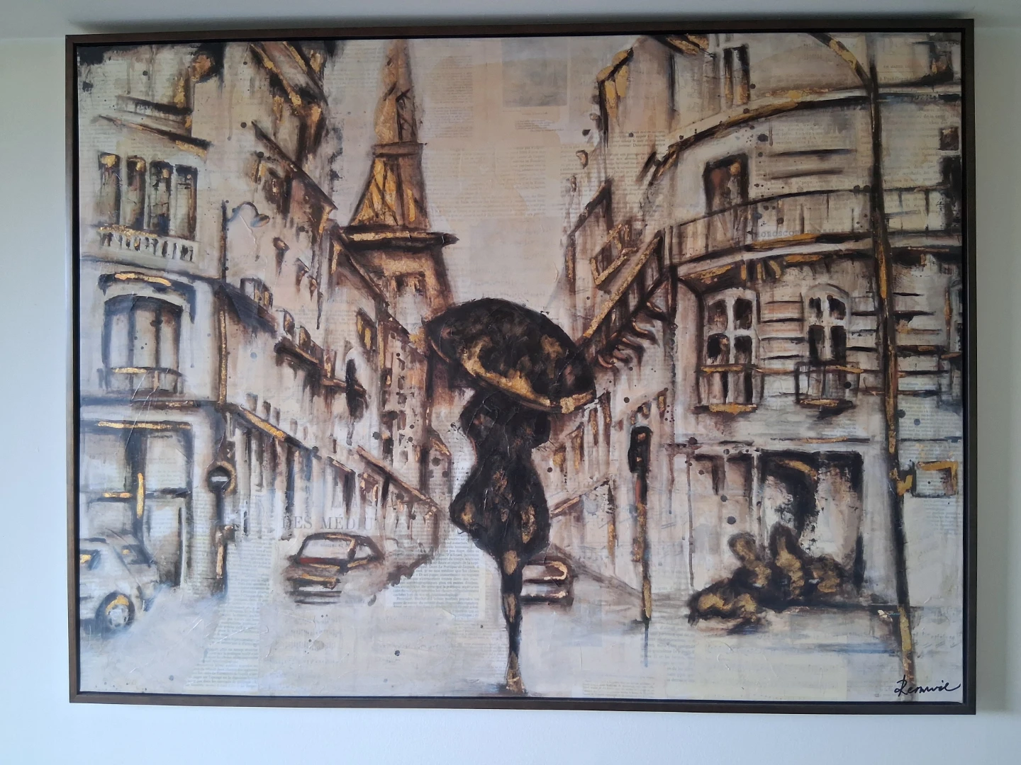 Rennie Parisian Street Scene Canvas Print