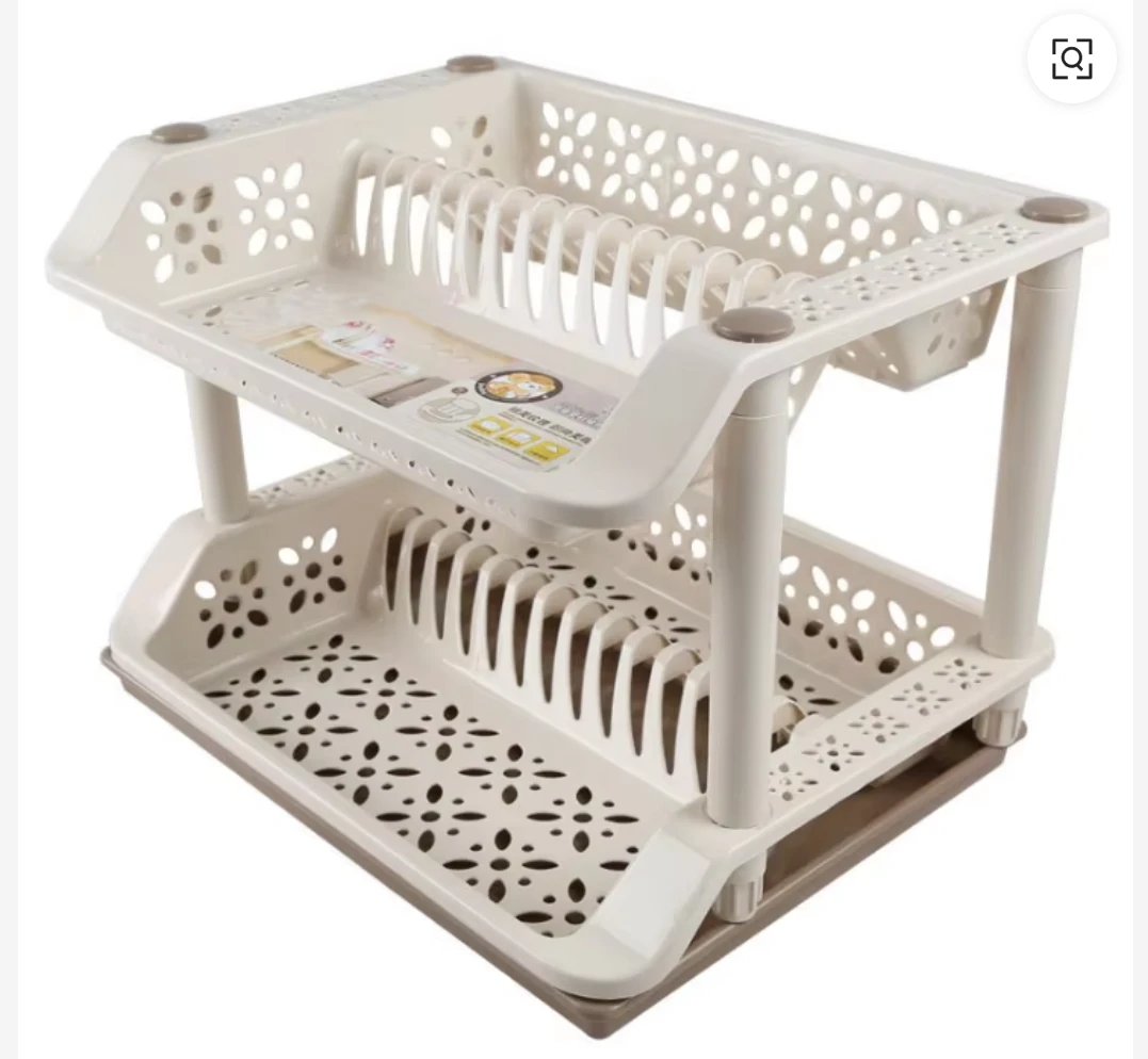 Two-Tier Plastic Dish Drying Rack - photo 4