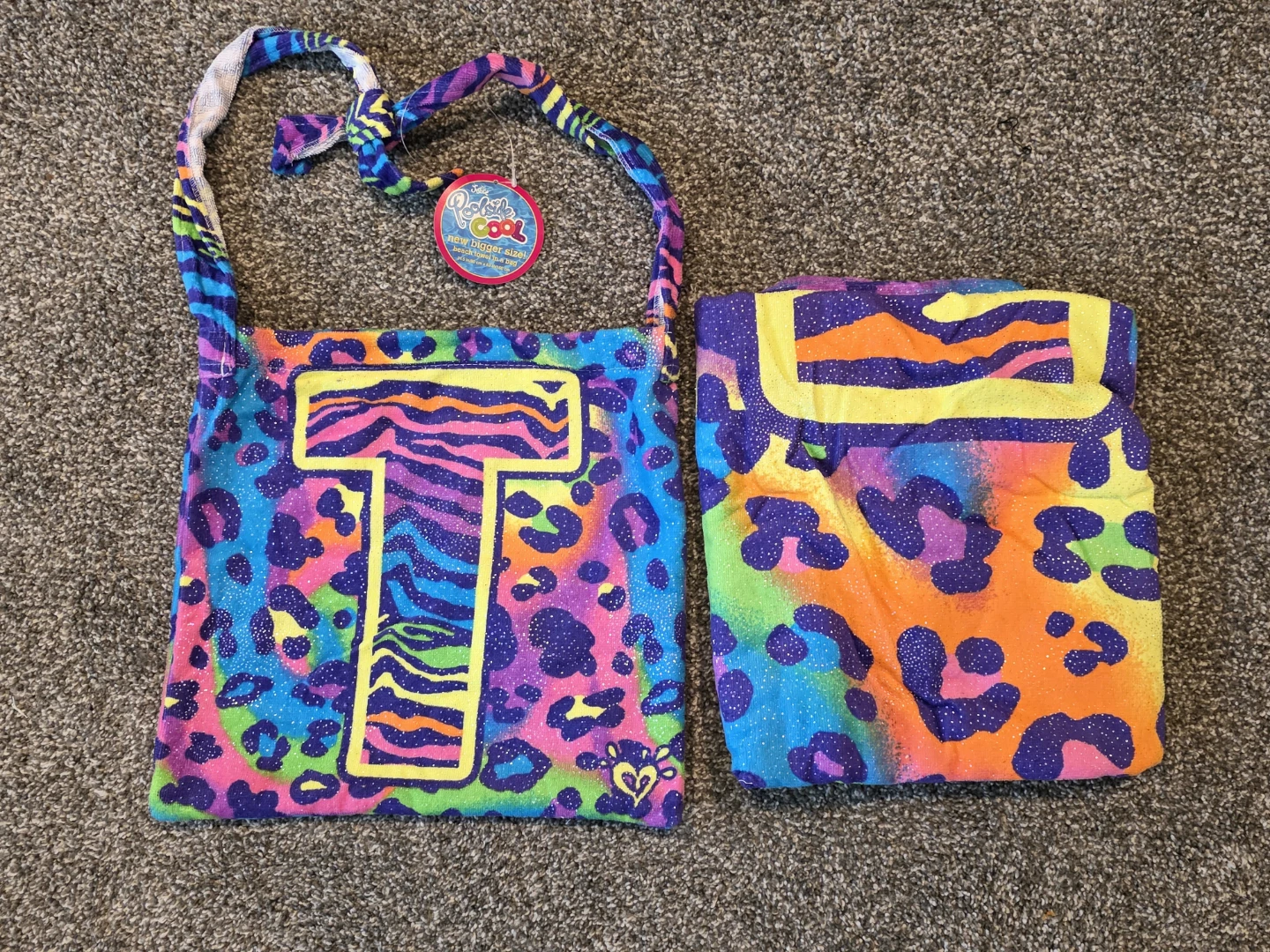 'T' Justice Poolside Cool Beach Towel in a Bag