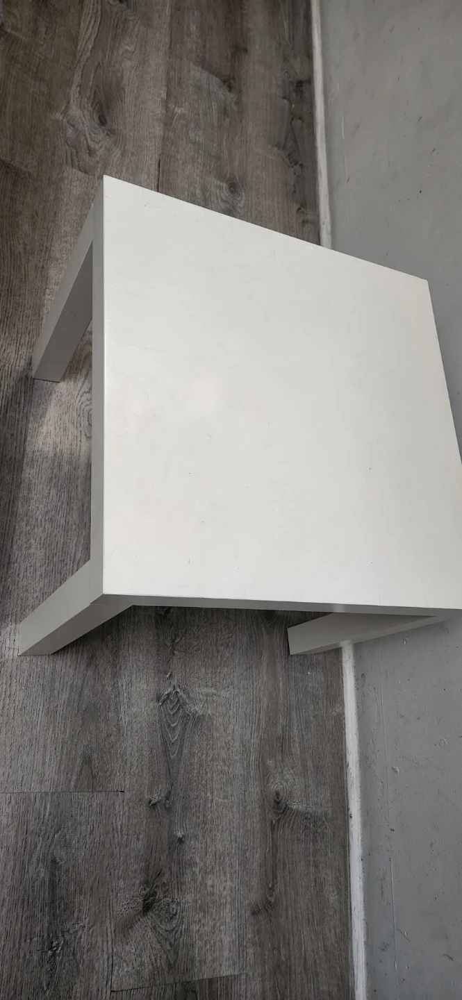 White IKEA Lack Side Table