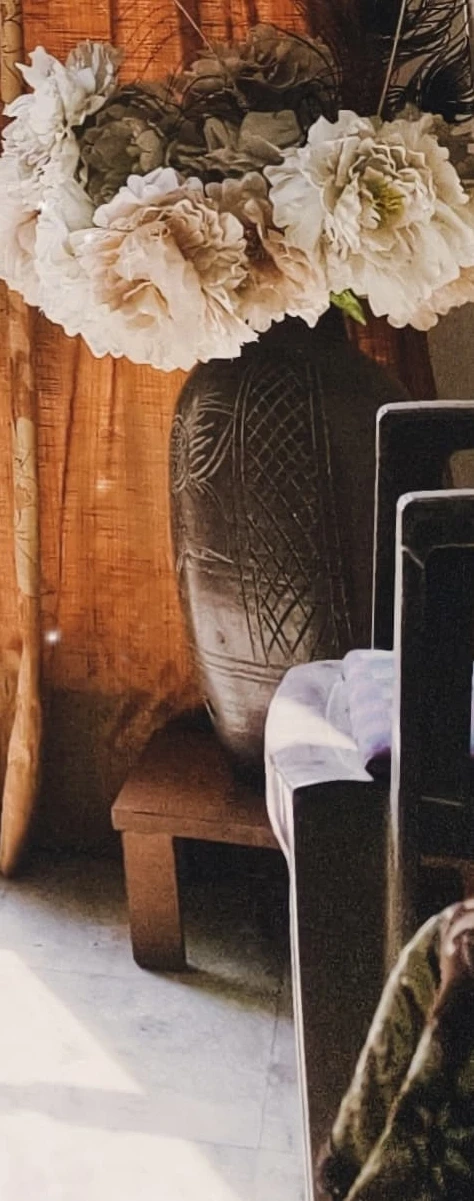 Decorative Carved Ceramic Vase