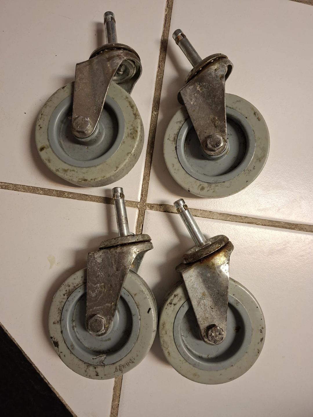 Set of 4 Industrial Swivel Casters