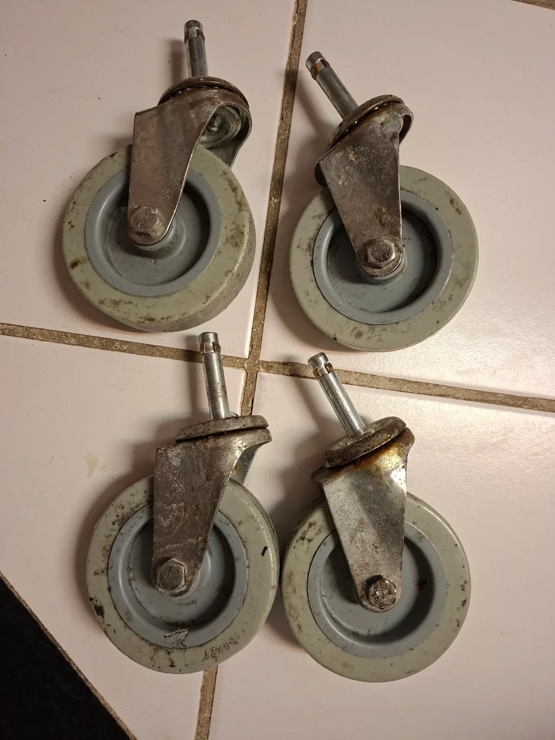 Set of 4 Industrial Swivel Casters