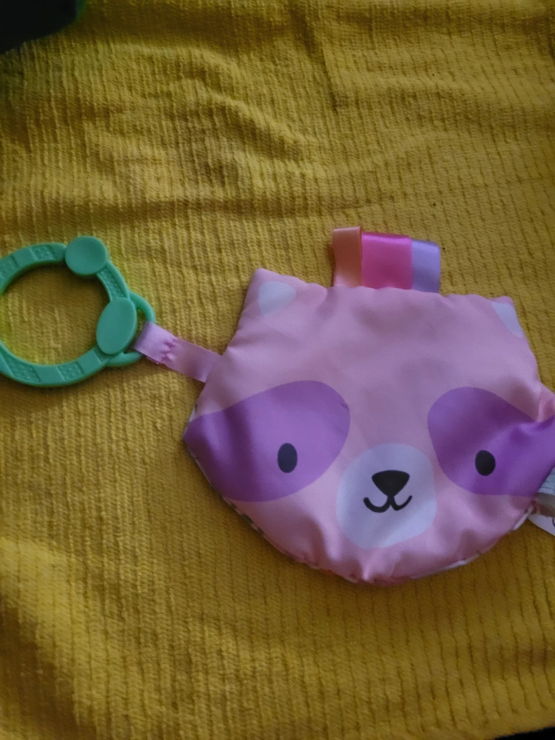 ITY by Ingenuity Crinklet – Deni, a pink plush sensory