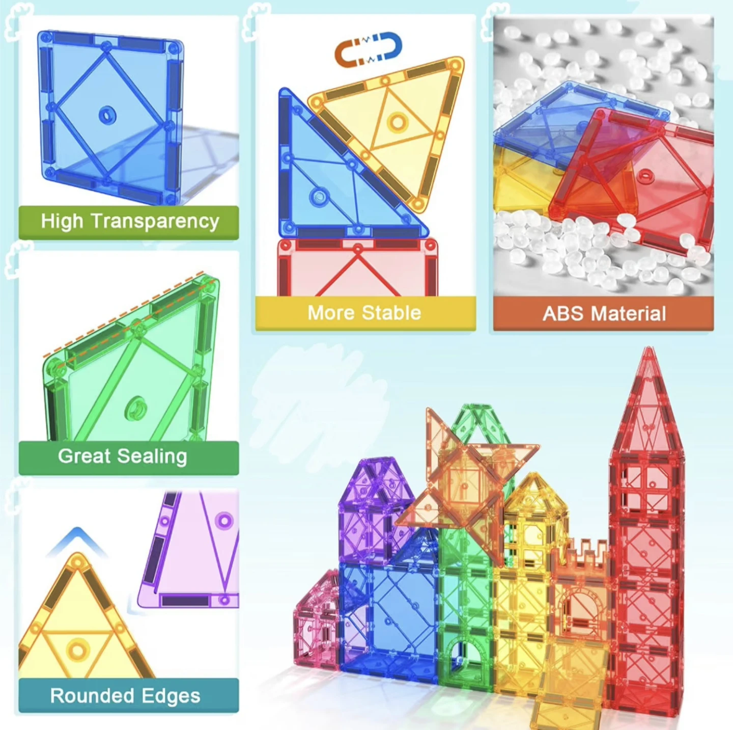 Magnetic Tiles Building Blocks - photo 5