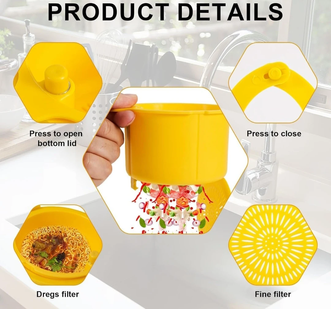 Yellow Multi-Purpose Sink Hanging Basket - photo 2