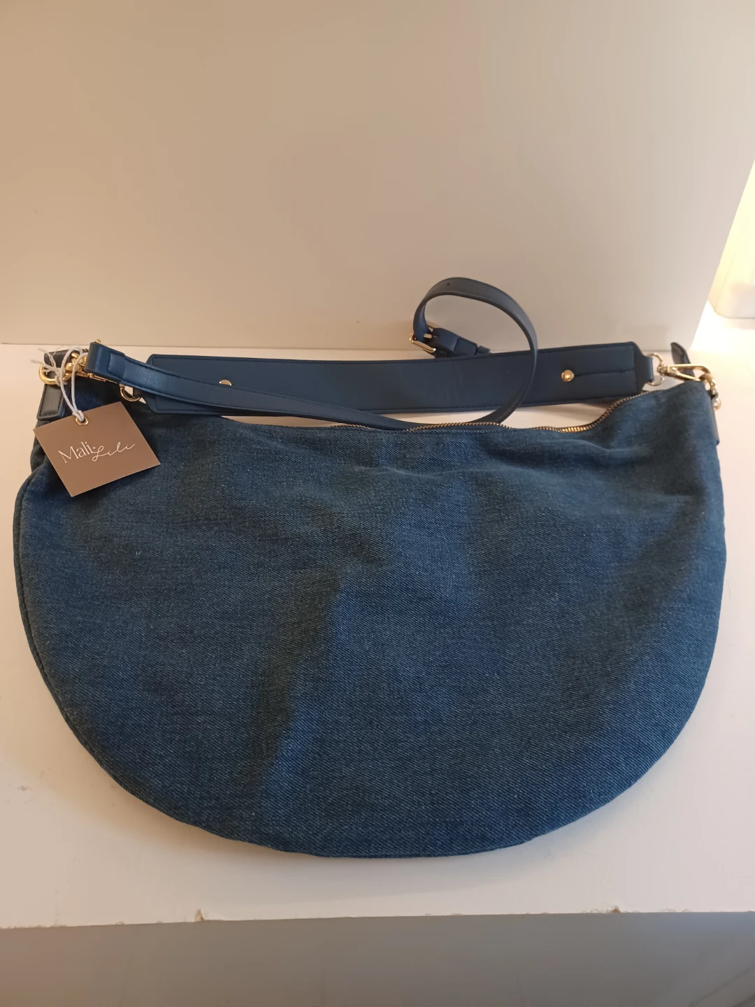 Mali+Lili Blue Denim Hobo Bag