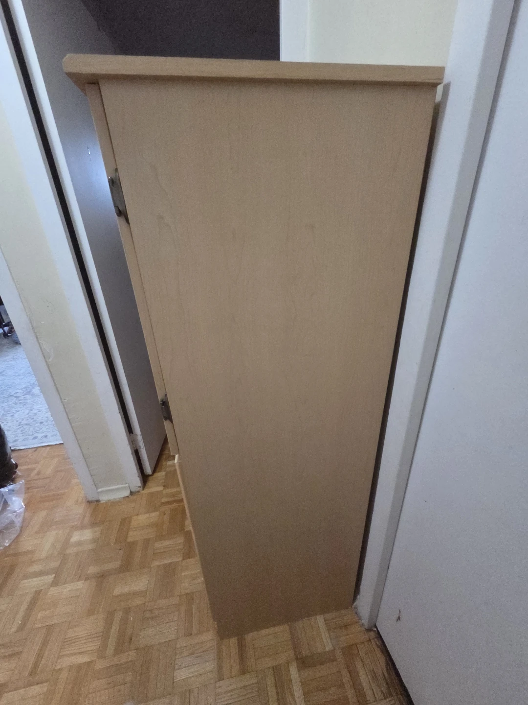 Tall Wooden Storage Cabinet with Three Drawers - photo 5