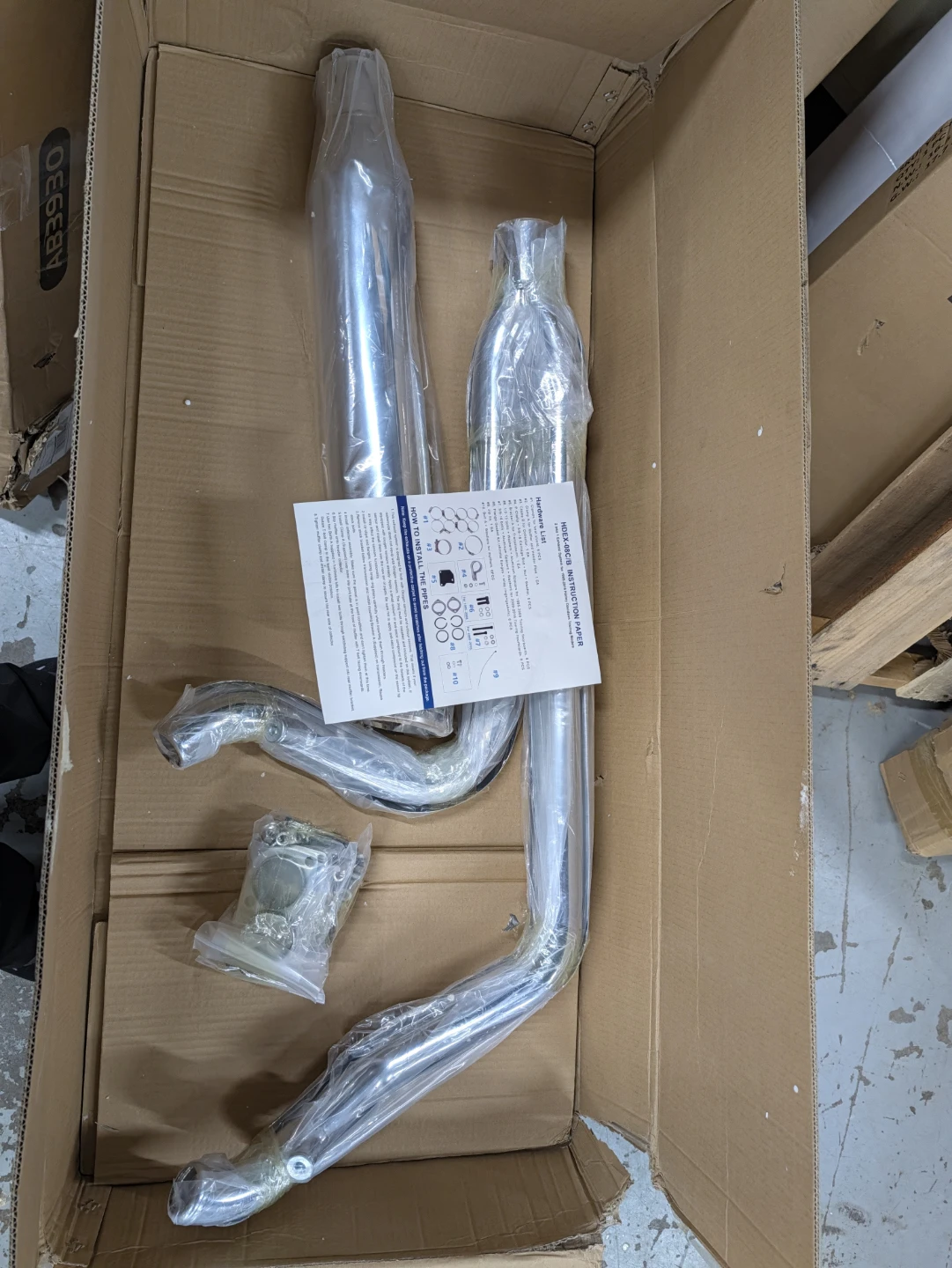 New-HDEX-08C/B 2-into-1 Exhaust for Harley Davidson Touring