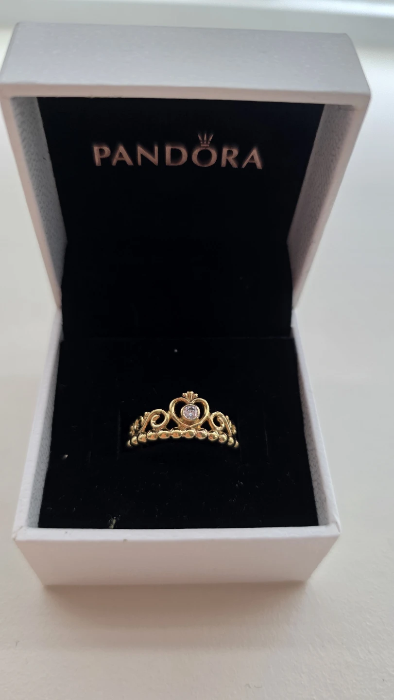 Pandora Crown Ring Gold Tone