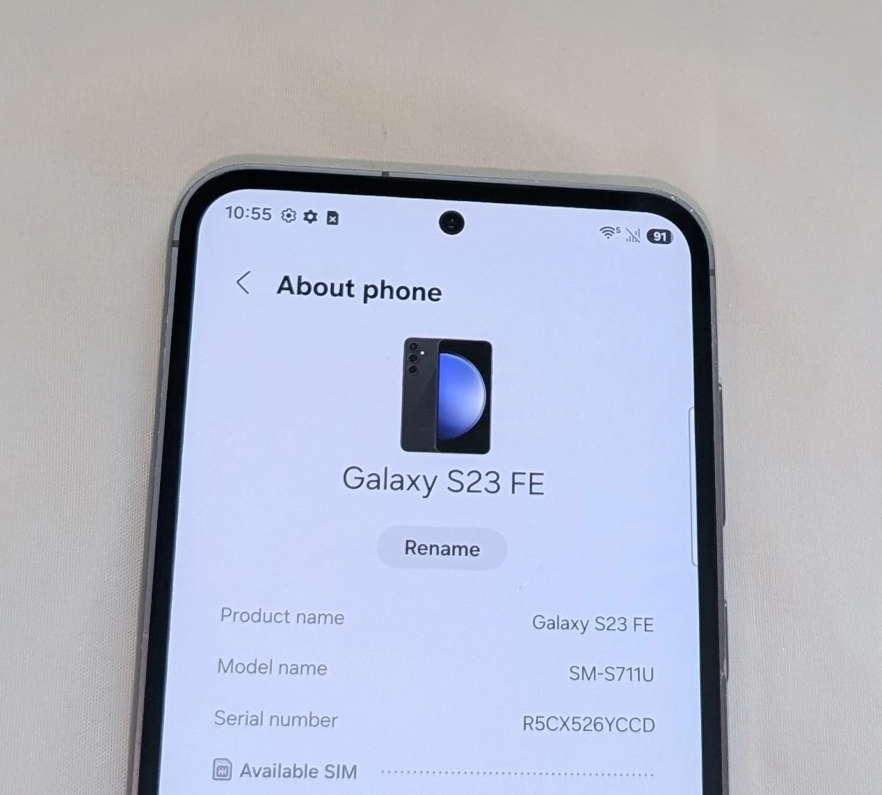 VERY NICE Samsung Galaxy S23 FE 5G UNLOCKED Cell Phone - photo 2