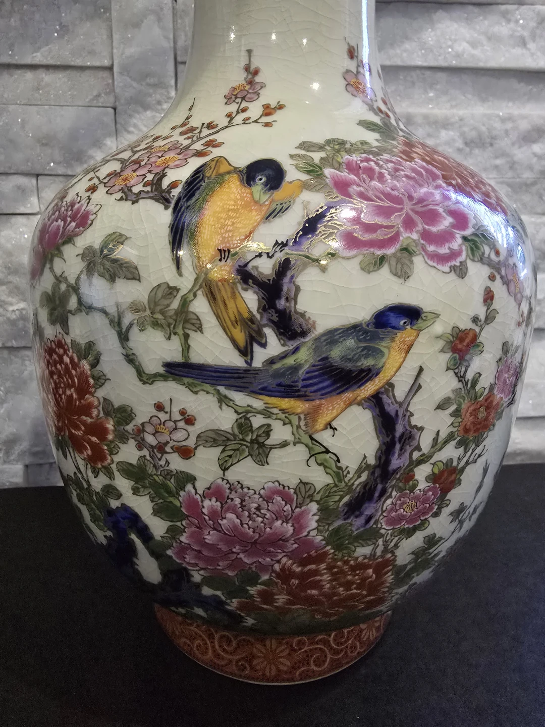 Vintage Japanese Decorative Vase – 12" - photo 2