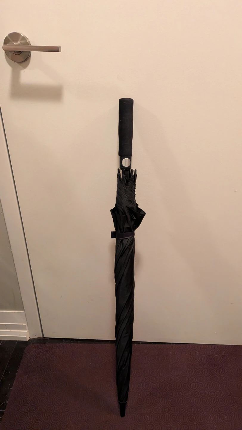 Large Black Rain Umbrella - photo 3