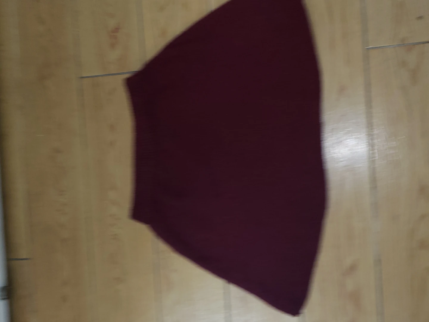 Maroon wool  Knit  winter Mini Skirt - photo 2