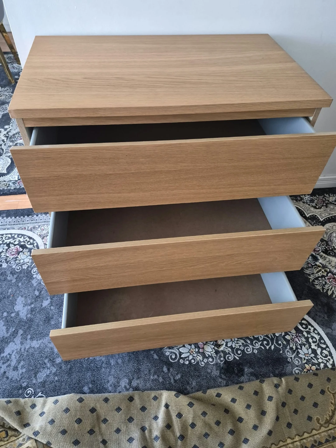 Three-Drawer Wood Dresser - photo 5