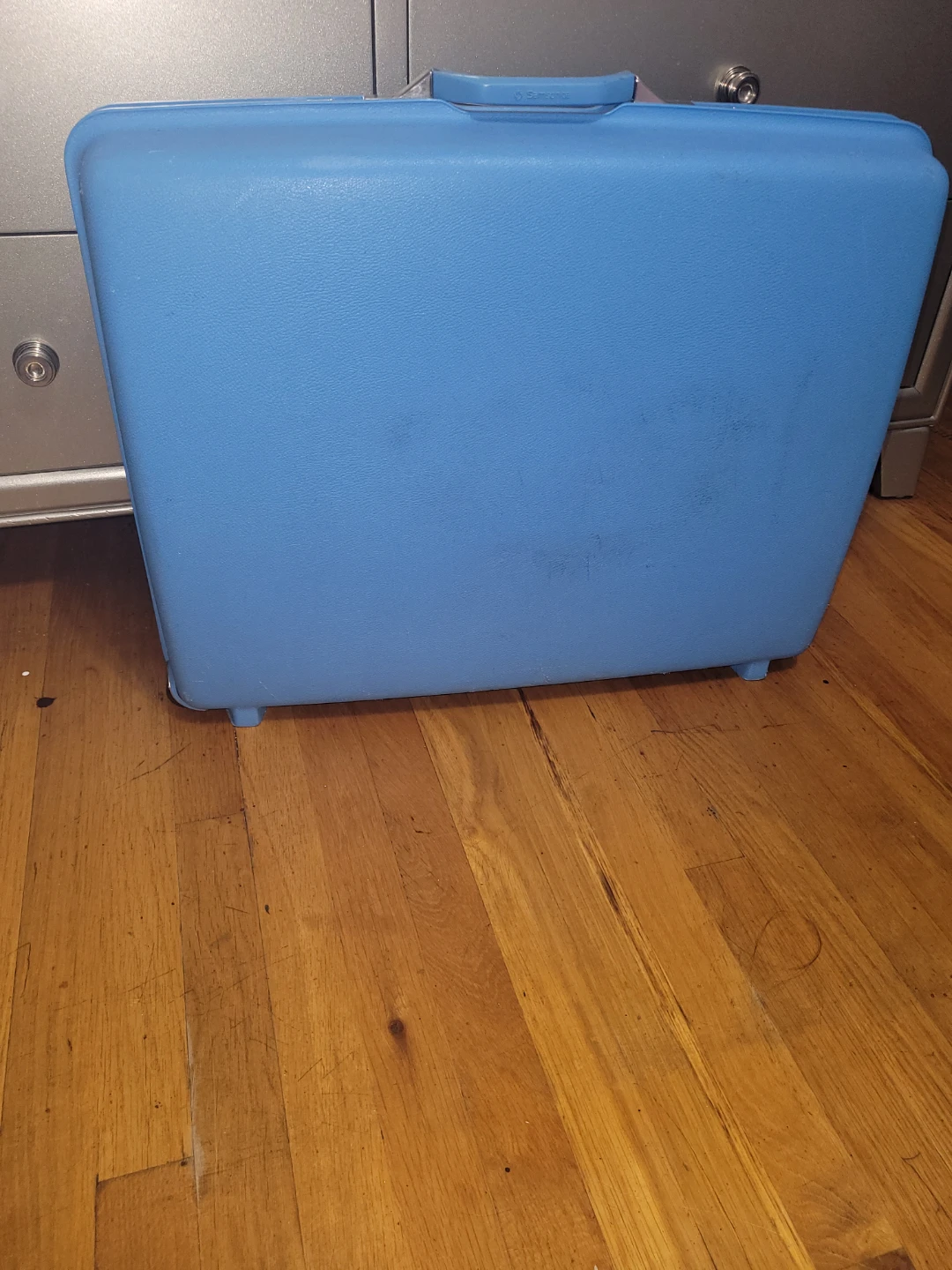 Vintage Samsonite Blue Hardshell Suitcase - photo 3